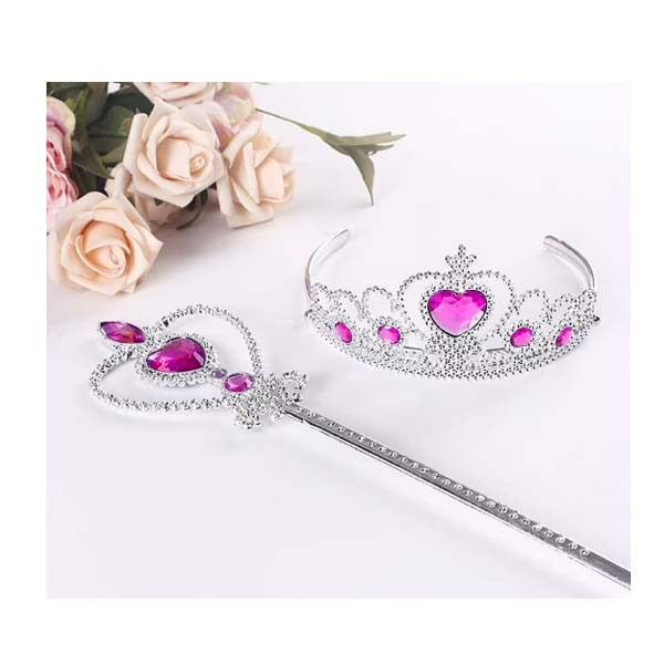 Princess Crown & Wand Wearable Set